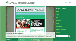 Desktop Screenshot of landgovernance.org