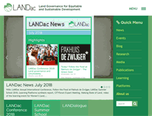 Tablet Screenshot of landgovernance.org